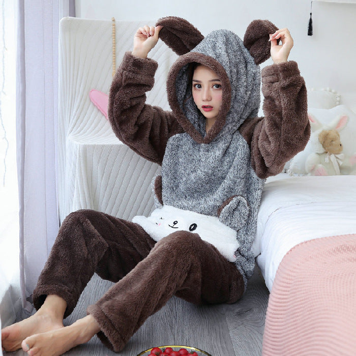 CartoonCuddle Plush Pajamas