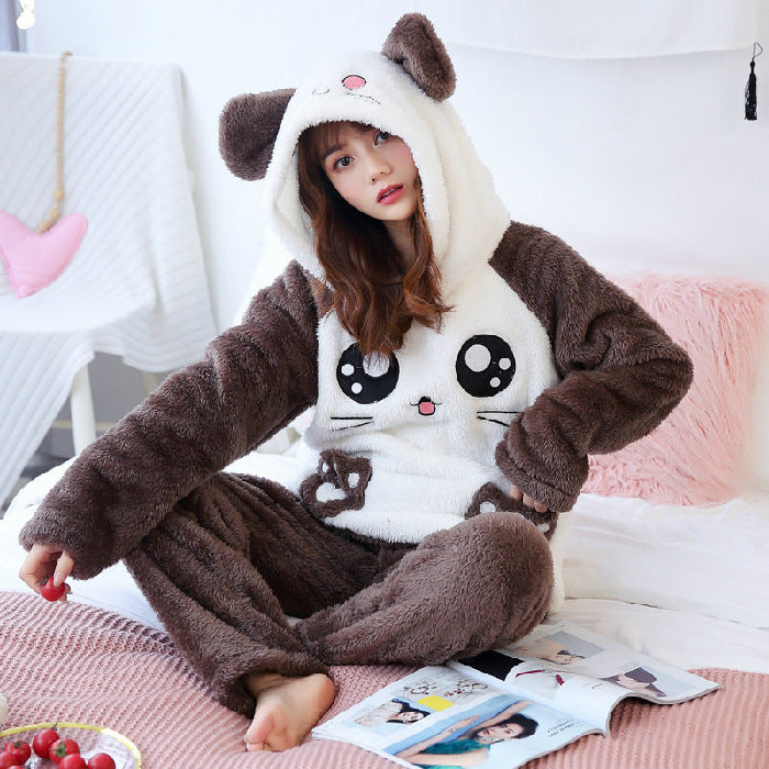 CartoonCuddle Plush Pajamas