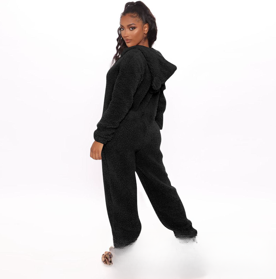 PlushWarm Women's One-Piece Pajama – Cozy Autumn & Winter Wear